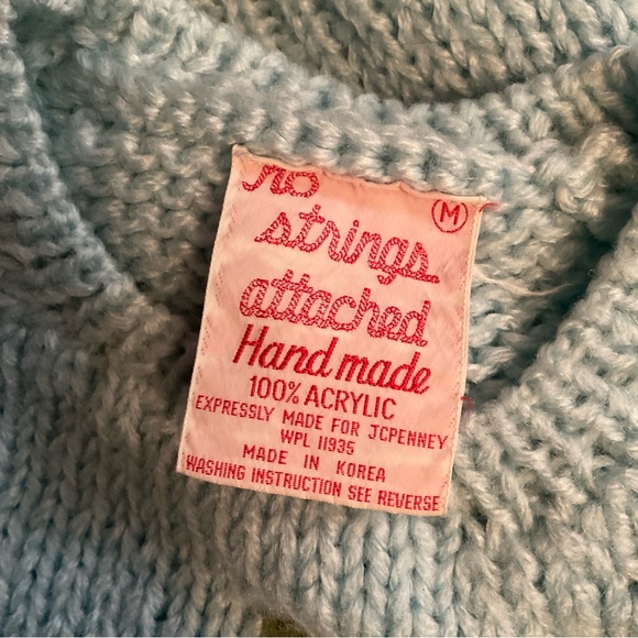 Vintage Flower Design Sweater S M - Picture 3 of 5